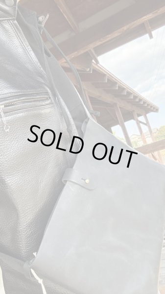 画像9: 　Sugar & Co. シュガーアンドカンパニー 　Leather　Sacoche　　レザーサコッシュ　BLACK・TAN (9)