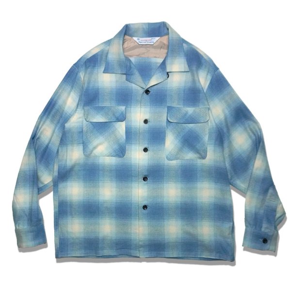 画像2: Sugar&Co   (シュガーアンドコー）BOX Shirt　BLUE/KHAKI (2)