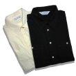 画像1: Sugar&Co   (シュガーアンドコー）cotton/silk  dress shirt     ホワイト/ブラック (1)