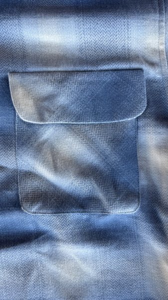 画像5: Sugar&Co   (シュガーアンドコー）BOX Shirt　BLUE/KHAKI (5)