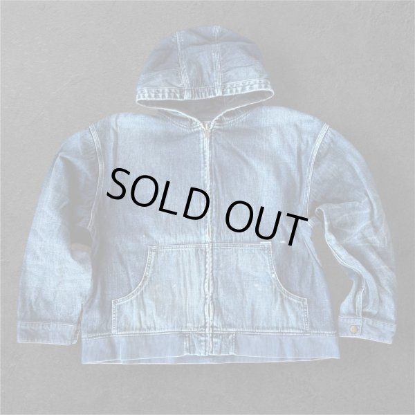 画像1: Sugar&Co   (シュガーアンドコー）Denim Windproof Hoodie  (worker's  wash) (1)