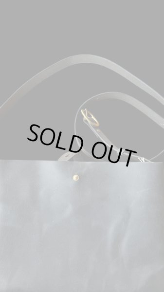 画像4: 　Sugar & Co. シュガーアンドカンパニー 　Leather　Sacoche　　レザーサコッシュ　BLACK・TAN (4)