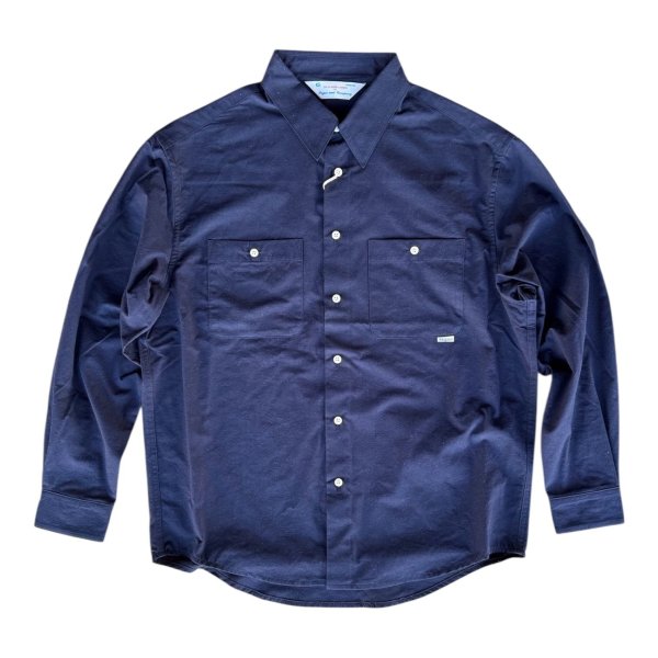 画像2: Sugar&Co   (シュガーアンドコー）cotton/silk  dress shirt     ネイビー (2)