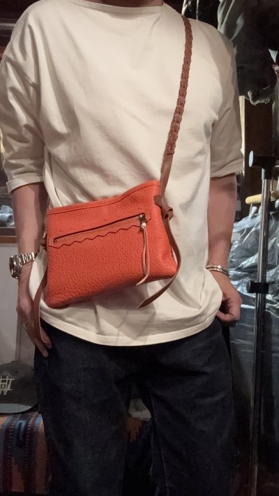 画像2: ITUAIS(イトゥアイス)Teleferico pouch サコッシュ Taurillon Lagun (トリオンラグーン)