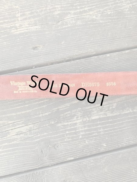 画像5: VintageWorks ヴィンテージワークス BELT ベルト PAPAYA (5)