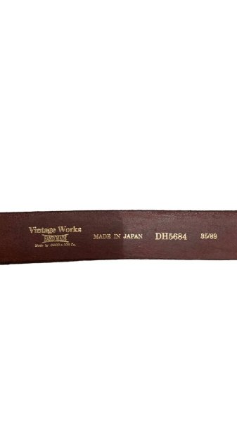 画像4: VintageWorks ヴィンテージワークス　ＢＥＬＴ　ベルト　ＢＬＡＣＫ茶芯 (4)