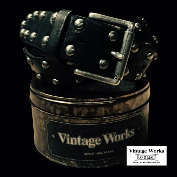 画像1: VintageWorks ヴィンテージワークス　ＢＥＬＴ　スタッズベルト　INK BLUE (1)