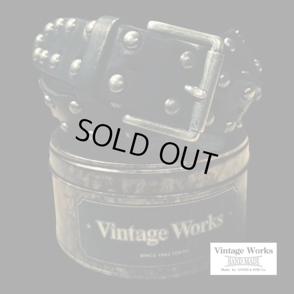 画像1: VintageWorks ヴィンテージワークス　ＢＥＬＴ　スタッズベルト　INK BLUE (1)