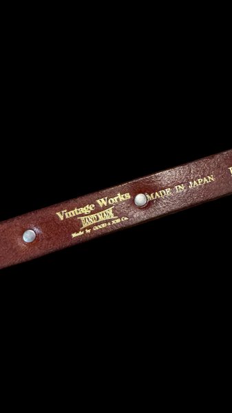 画像7: VintageWorks ヴィンテージワークス　ウエスタンベルト　コンチョ　ＢＬＡＣＫ茶芯 (7)