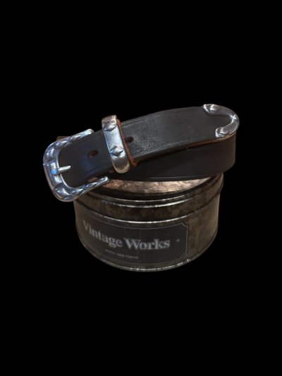 画像3: VintageWorks ヴィンテージワークス ウエスタンベルト 茶芯 BLACK
