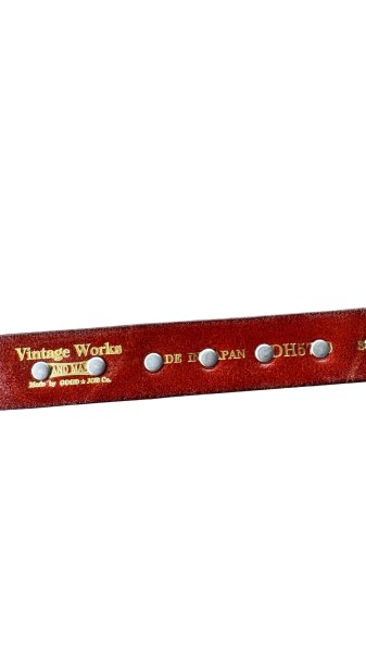 画像6: VintageWorks ヴィンテージワークス　ウエスタンベルト　茶芯　ＢＬＡＣＫ コンチョ (6)