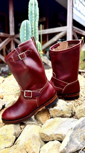 画像10: MAKERSメイカーズ phillip66 30周年記念　HORSE　ENGINEER　Black ・Burgundy　　６６別注 (10)