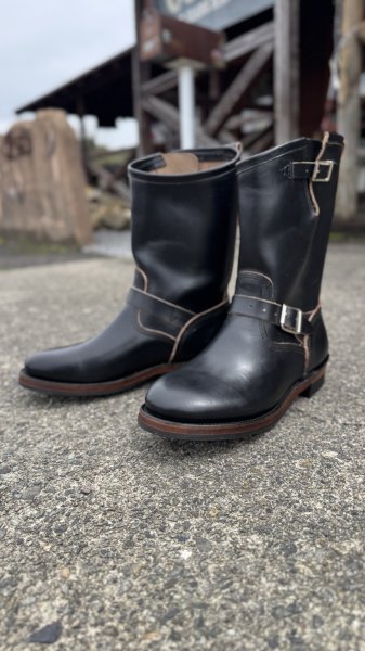 画像6: MAKERSメイカーズ phillip66 30周年記念　HORSE　ENGINEER　Black ・Burgundy　　６６別注 (6)