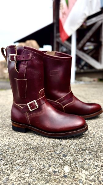 画像5: MAKERSメイカーズ phillip66 30周年記念　HORSE　ENGINEER　Black ・Burgundy　　６６別注 (5)