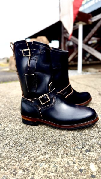 画像4: MAKERSメイカーズ phillip66 30周年記念　HORSE　ENGINEER　Black ・Burgundy　　６６別注 (4)