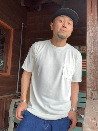 画像1: MOSSIR/モシールCrew Neck Pocket S/S Tee”Jim”シーライク ホワイト