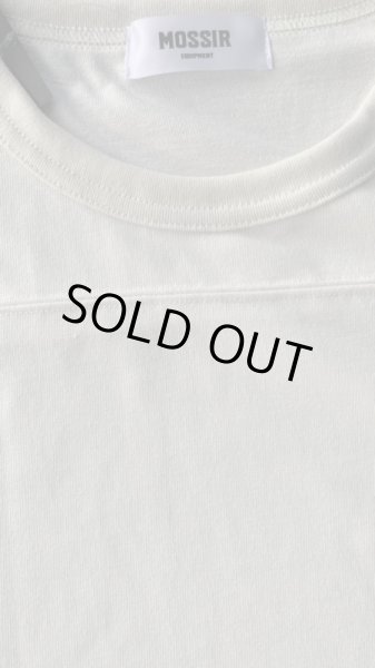 画像3: MOSSIR/モシールC-like  Crew Neck football L /S Tee Grenier シーライク ホワイト (3)