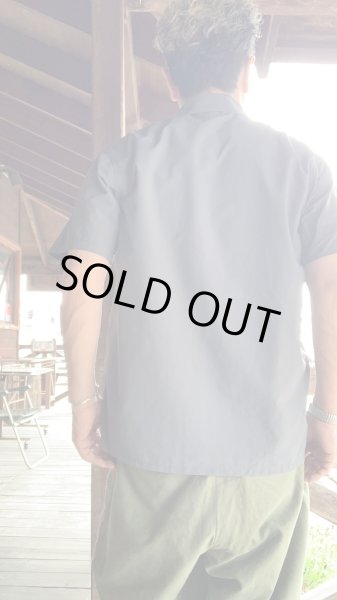 画像7: MOSSIR モシール  John ジョン サプレックスナイロン アロハシャツ Charcoal チャコール (7)