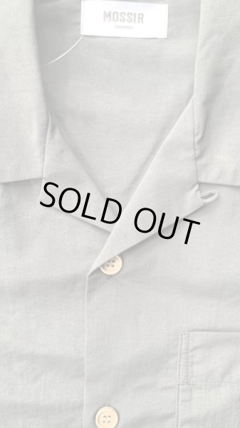 画像3: MOSSIR モシール  John ジョン サプレックスナイロン アロハシャツ BLACK ブラック (3)