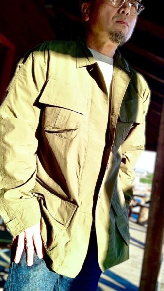 画像9: MOSSIR モシール Selva セルバ サプレックスナイロン ファティーグシャツ OLIVEオリーブ (9)