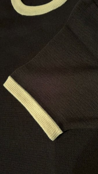 画像4: MOSSIR モシール New Jersey CoolMax リンガーTEE  BLACK (4)