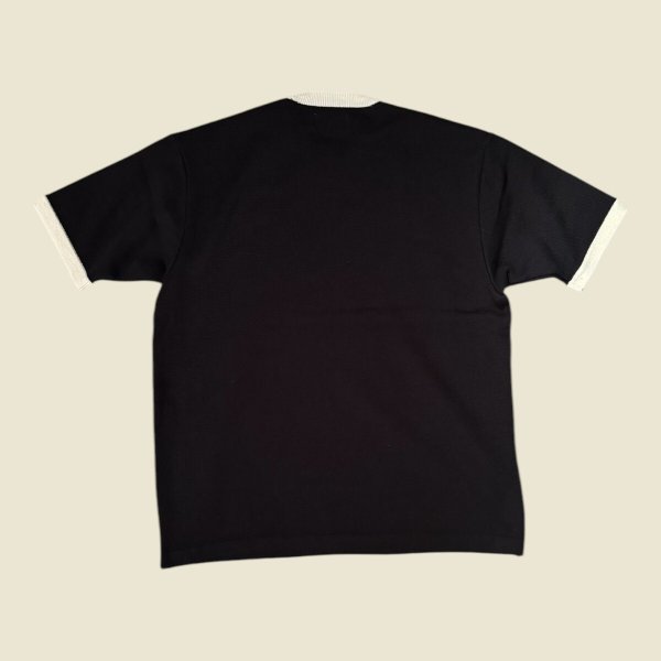 画像2: MOSSIR モシール New Jersey CoolMax リンガーTEE  BLACK (2)