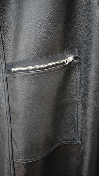 画像15: 2025AW ご予約商品 FINE CREEK  MOSSIR  ALBERT ウォッシャブルレザーレザーつなぎ  BLACK (15)