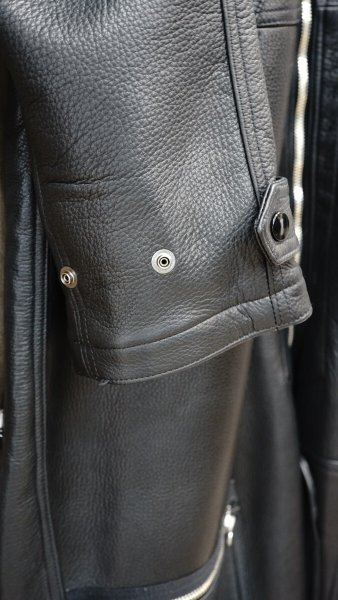 画像14: 2025AW ご予約商品 FINE CREEK  MOSSIR  ALBERT ウォッシャブルレザーレザーつなぎ  BLACK (14)