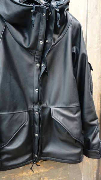 画像4: 2025AW ご予約商品 FINE CREEK  MOSSIR  MARTIAL ウォータープルーフレザー撥水レザー  BLACK (4)