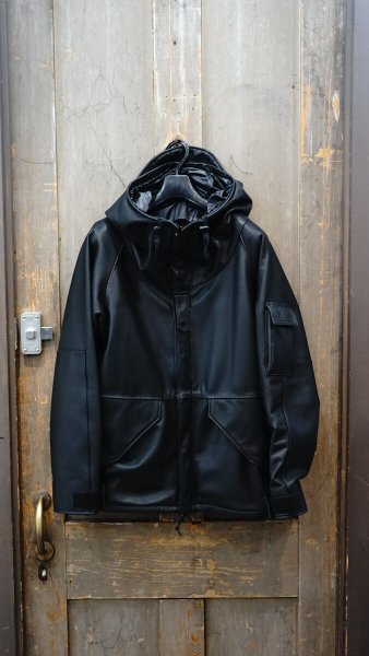 画像2: 2025AW ご予約商品 FINE CREEK  MOSSIR  MARTIAL ウォータープルーフレザー撥水レザー  BLACK (2)