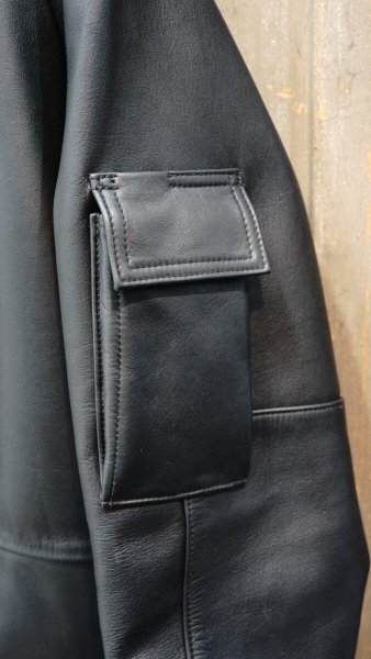 画像7: 2025AW ご予約商品 FINE CREEK  MOSSIR  MARTIAL ウォータープルーフレザー撥水レザー  BLACK (7)