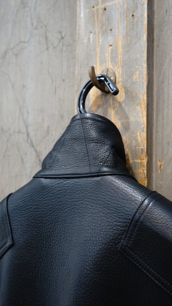 画像18: 2025AW ご予約商品 FINE CREEK  MOSSIR  ALBERT ウォッシャブルレザーレザーつなぎ  BLACK (18)