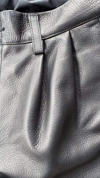 画像6: FINE CREEK  MOSSIR  OPEN DAY　ウォッシャブルレザーパンツ　　BLACK (6)