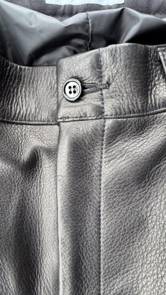 画像5: FINE CREEK  MOSSIR  OPEN DAY　ウォッシャブルレザーパンツ　　BLACK (5)