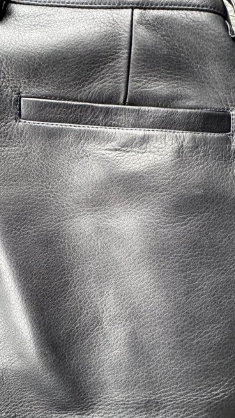 画像8: FINE CREEK  MOSSIR  OPEN DAY　ウォッシャブルレザーパンツ　　BLACK (8)