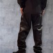 画像2: FINE CREEK  MOSSIR  OPEN DAY　ウォッシャブルレザーパンツ　　BLACK (2)
