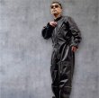 画像1: ２０２５AW　　FINE CREEK  MOSSIR  ALBERT　ウォッシャブルレザーレザーつなぎ　　BLACK (1)