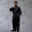 画像28: ２０２５AW　　FINE CREEK  MOSSIR  ALBERT　ウォッシャブルレザーレザーつなぎ　　BLACK (28)