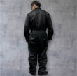 画像27: ２０２５AW　　FINE CREEK  MOSSIR  ALBERT　ウォッシャブルレザーレザーつなぎ　　BLACK (27)