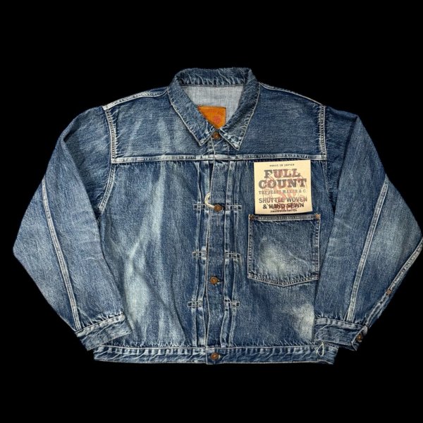 画像2: FULL COUNT フルカウント　S2107SSHW　WWII　Model Denim Jacket  11.5oz ファーストタイプデニムジャケット (2)