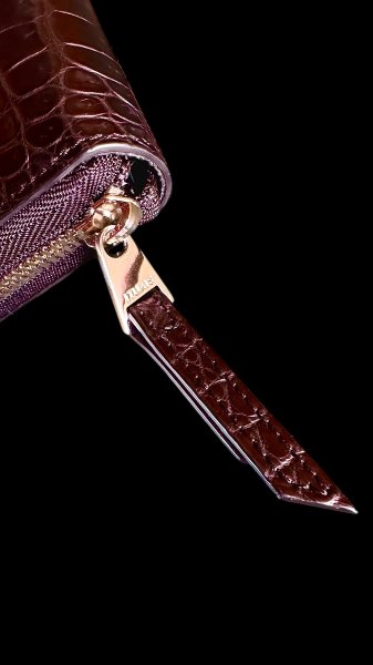 画像6: ITUAIS(イトゥアイス）　H.C.Pクロコダイル　ポロサスラウンドジップロングウォレット　BLACK (6)