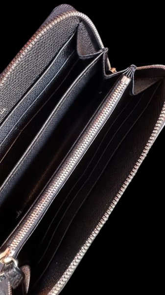 画像7: ITUAIS(イトゥアイス）　H.C.Pクロコダイル　ポロサスラウンドジップロングウォレット　BLACK (7)
