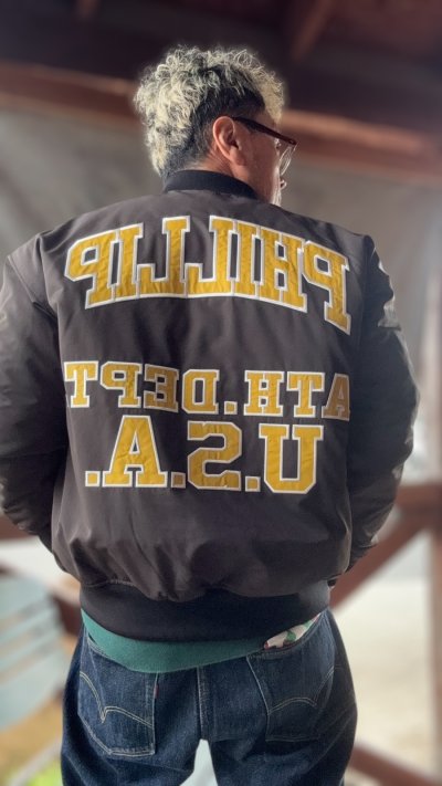 画像3: Sugar&Co (シュガーアンドコー)Sugar varsity jacket スタジアムジャケット 66スペシャル BROWN