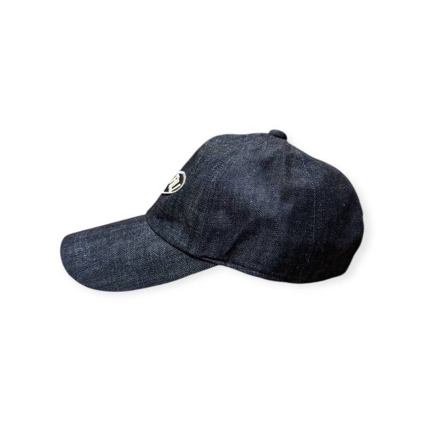 画像3: FULL COUNT フルカウント　6PANEL DENIM F BASEBALL CAP FULLパッチ　INDIGO/BLACK (3)