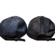 画像4: FULL COUNT フルカウント　6PANEL DENIM F BASEBALL CAP FULLパッチ　INDIGO/BLACK (4)