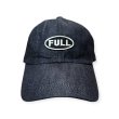 画像2: FULL COUNT フルカウント　6PANEL DENIM F BASEBALL CAP FULLパッチ　INDIGO/BLACK (2)