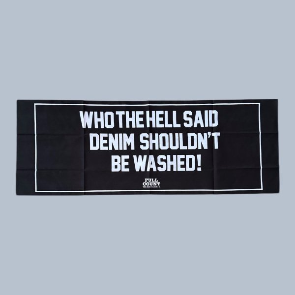 画像4: FULL COUNT フルカウント　WHO THE HELLSAND DENIM SHULDN'T BE WASHED! Tenugui (4)