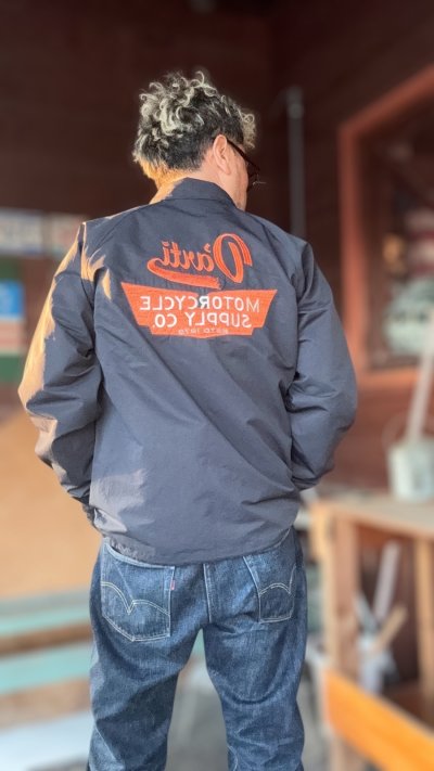 画像1: STUDO D' ARTISAN COACH JACKET ステュディオ.ダ.ルチザン 60/40 クロスコーチジャケット NAVY
