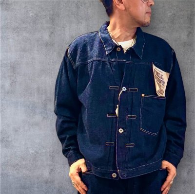 画像1: FULL COUNT フルカウント　S2107SS　WWII　Model Denim Jacket  11.5oz ファーストタイプデニムジャケット