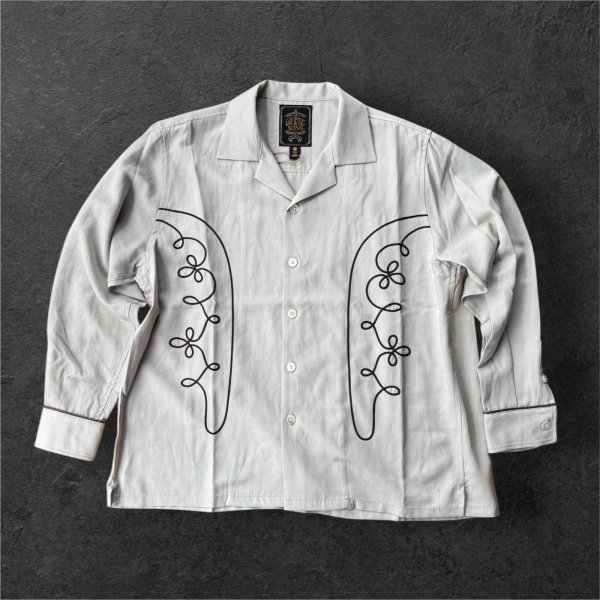 画像1: GYPSY＆SONS　EMBROID RODEO SHIRTS  IVORY (1)
